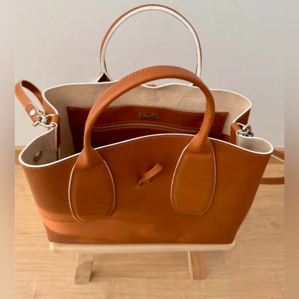 Longchamp Le Roseau leather handbag NWOT - Picture 16 of 16